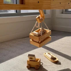 Clearance Explore Nook Construction Wooden Giant Cable Machine Loose Parts|Construction