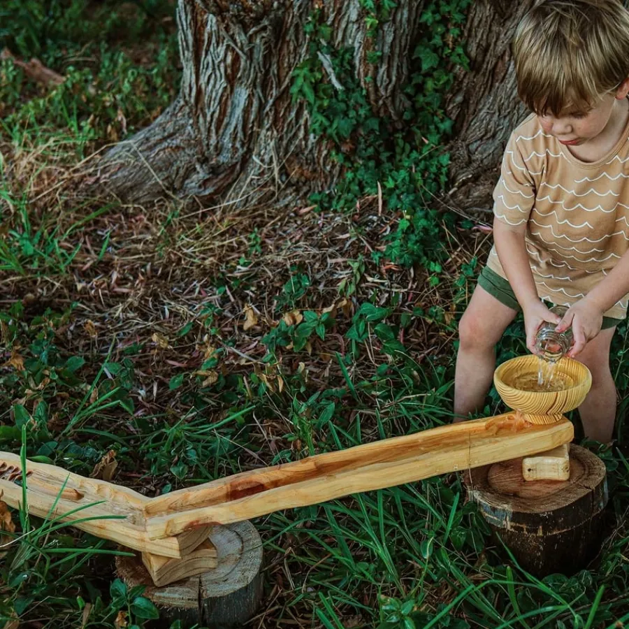Explore Nook Messy Play Wooden Water Ways Channelling Set Outdoor Sand & Water|Sand & Accessories