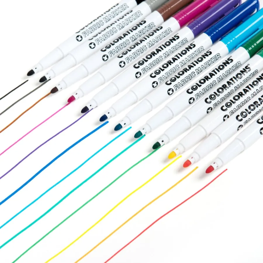 Clearance Fabric Markers 24pk Textiles|Textile Paints & Pens