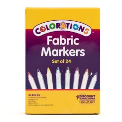 Clearance Fabric Markers 24pk Textiles|Textile Paints & Pens