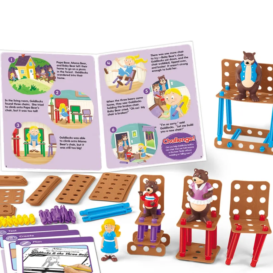 Online Fairy Tales Problem Solving STEAM Collection Construction Sets|Investigating Materials