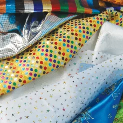 Clearance Fancy Fabric Pieces Assorted 15pk Textiles|Collage & Craft