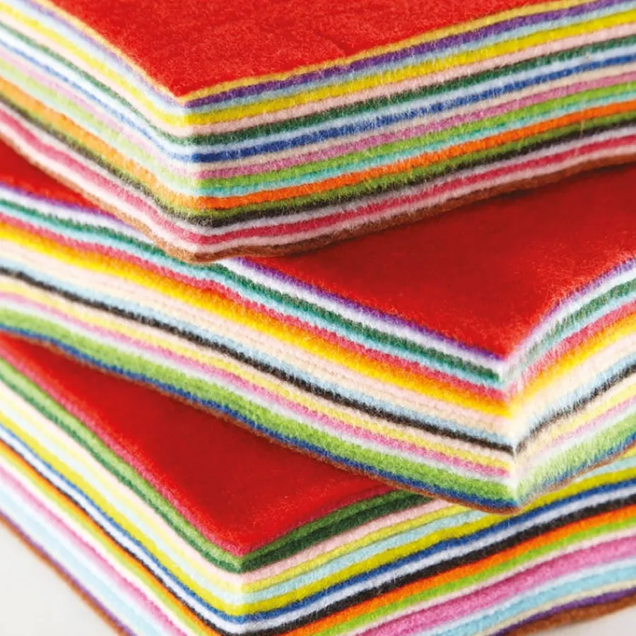 New Felt Squares Assorted mm pk Textiles|Steam
