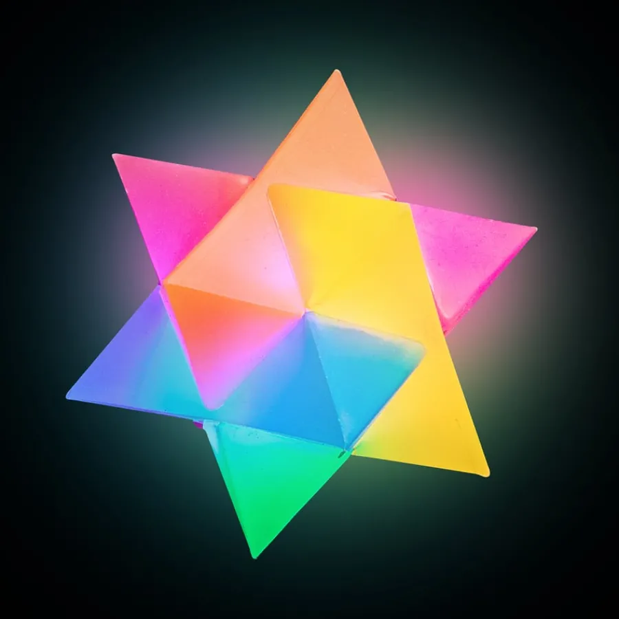 Flashing Star Prism LED Light-Up Ball Light Up Learning|Calming & Fidgets