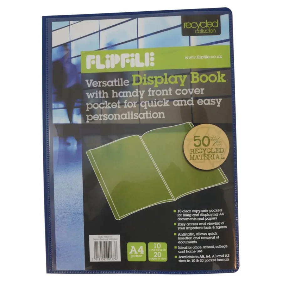 Best Flipfile A4 Presentation Display Books Blue Folders|Portfolio Cases & Folders