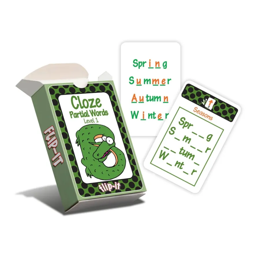 Discount Flip-It Cloze - Partial Words Spelling, Punctuation & Grammar|Writing