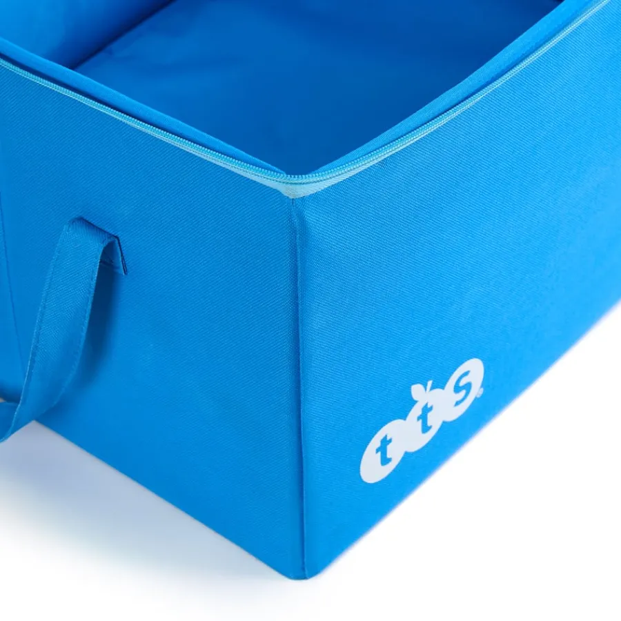 Outlet Folding Canvas Blue Box L50 x W40 x D28cm Office Storage|Boxes & Containers