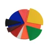 Best Fraction Set round in 10 colours (71 pcs) - RE-Plastic® Fractions, Decimals & Percentages|Fractions
