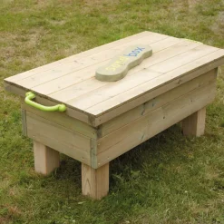 New Free Standing Wooden Sandpit H56 x W57 x L120cm Outdoor Sand & Water|Trays & Tables