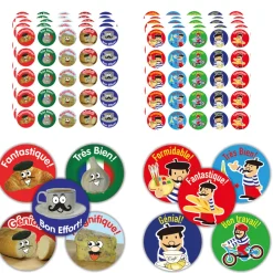 French Motivation Reward Stickers 750pk French|Pshe Rewards