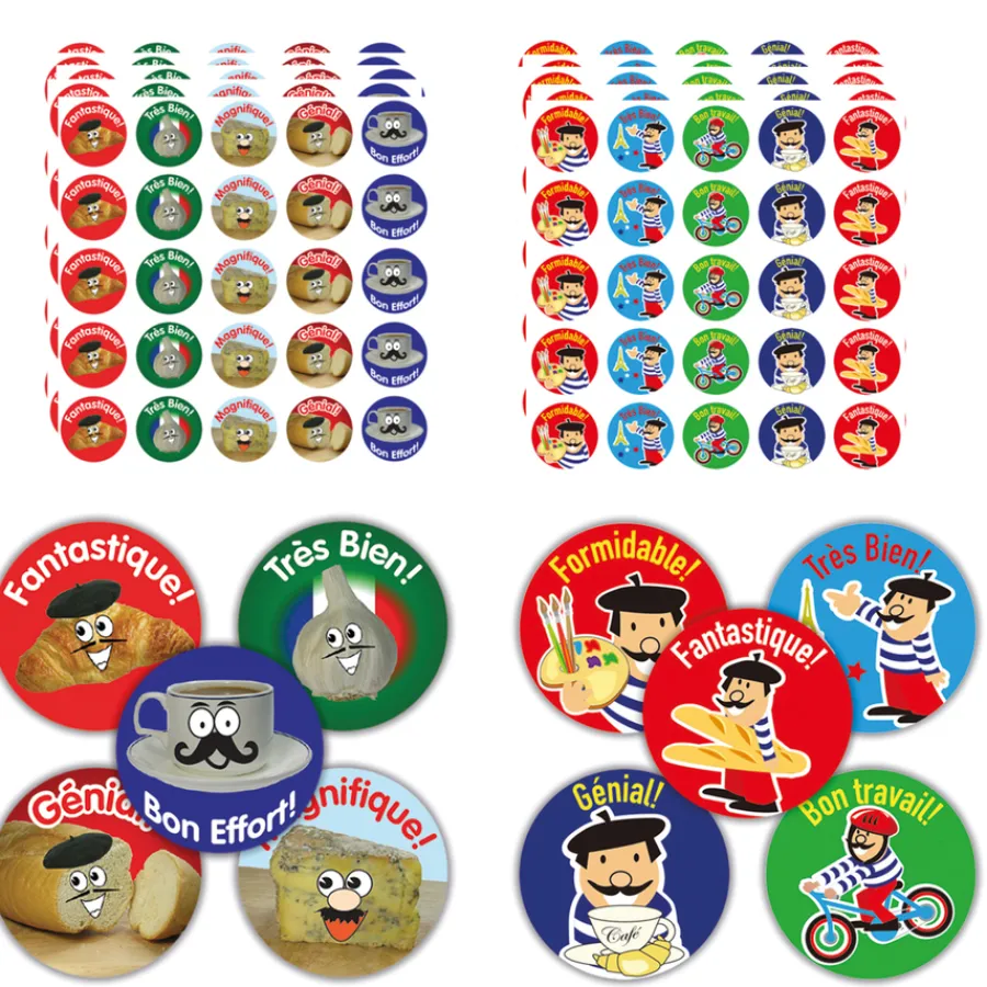 French Motivation Reward Stickers 750pk French|Pshe Rewards