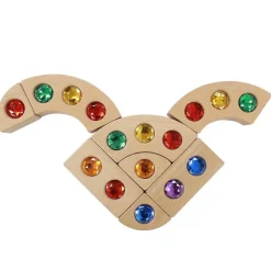 Gemstone Building Blocks 40pk Shop The Full Range|Space, Shape & Measure