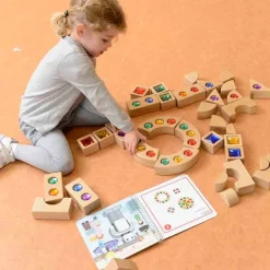 Gemstone Building Blocks 40pk Shop The Full Range|Space, Shape & Measure