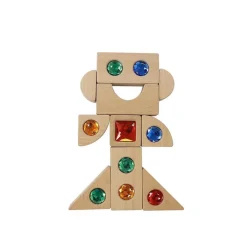 Gemstone Building Blocks 40pk Shop The Full Range|Space, Shape & Measure