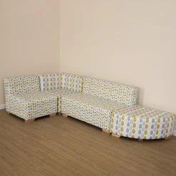 New Geo Wipe Clean Modular Corner Sofa Set Breakout Area|Bean Bags And Cusions
