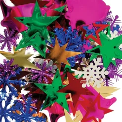 Clearance Giant Christmas Spangles 100pk Collage & Craft|Festivals & Celebrations
