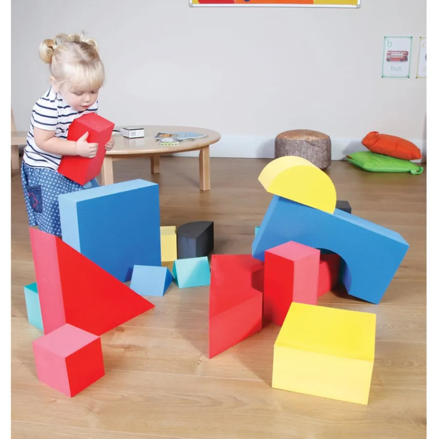 Sale Giant Foam Coloured Building Blocks 32pk Shop The Full Range|Role Play Furniture & Accessories
