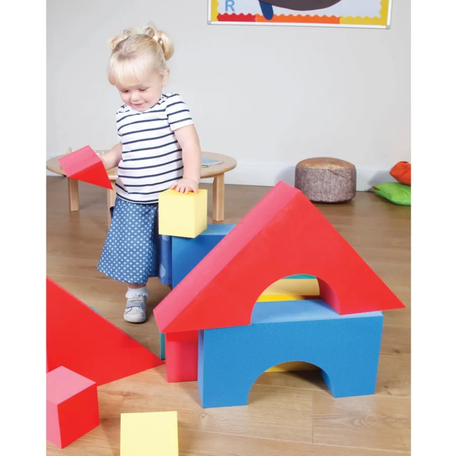 Sale Giant Foam Coloured Building Blocks 32pk Shop The Full Range|Role Play Furniture & Accessories