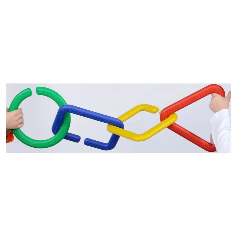 Best Giant Linking Recycled Shapes 16pcs Space, Shape & Measure|Gross & Fine Motor Skills