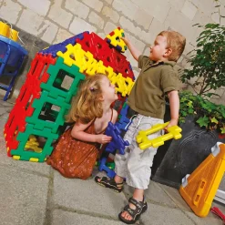 Clearance Giant Polydron Recycled Construction Class Set 80pk Loose Parts