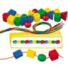 New Giant Threading Beads and Pattern Cards Gross & Fine Motor Skills|Outdoor Physical Development
