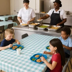 New Gingham Tablecloth Duck Egg 2pk 1.4 x1.7m Table Covers|Aprons & Table Covers