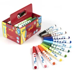Clearance Giotto Be-Be Super Fibre Tipped Pens Assorted 36pk Drawing|Fibre Tipped Colour Pens