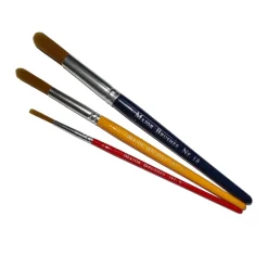 Hot Golden Nylon Round Paint Brushes Assorted 30pk Outdoor Art|Painting