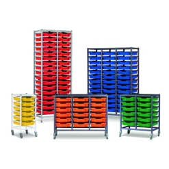 Best Gratnells 3 Column Tray Storage Trolleys W/ Top Trays & Tray Storage|Storage & Trolleys