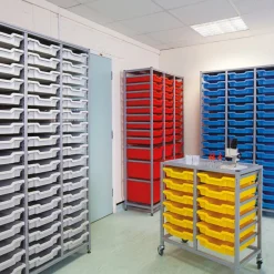 Best Gratnells 2 Column Tray Trolley For Shallow Trays Cupboards|Trays & Tray Storage