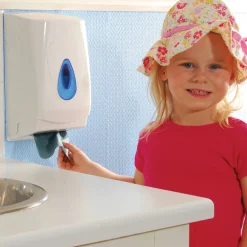 Discount Half Width Hand Towels 1 Ply Green 24pk Nursery Essentials|Washroom