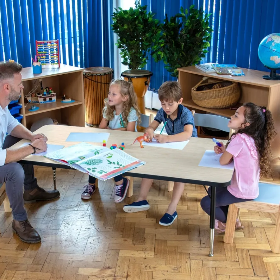 Best Height Adjustable Rectangle Table Classroom Tables|Furniture