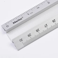 Hot Helix Metal Safety Ruler 30cm 10pk Rulers & Erasers|Modelling, Tools & Gloves