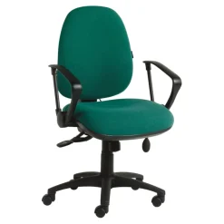 High Back Task Chair with Fixed Arms Chairs
