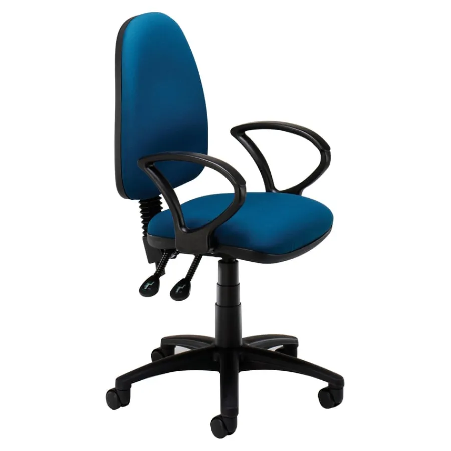 High Back Task Chair with Fixed Arms Chairs