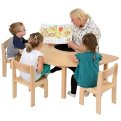 Online Horseshoe Beech Table H530 x W1520 x D760mm Classroom Chairs|Tables & Chairs