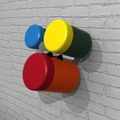 Indoor / Outdoor Wall Fixed Rainbow Bongos Set of 3 Music|Outdoor Music