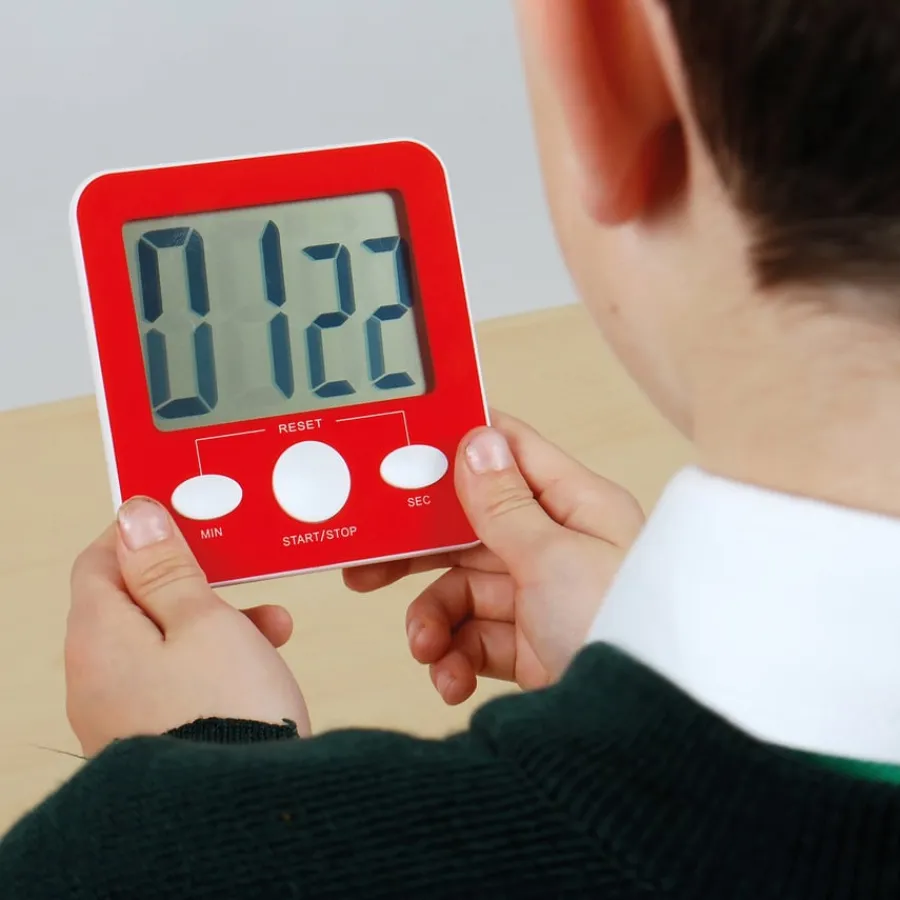 Hot Jumbo Clear Display Timer Science & Data Logging|Science Essentials