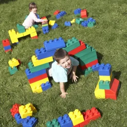 New Jumbo Rainbow Building Bricks 84pk Shop The Full Range|Role Play Furniture & Accessories