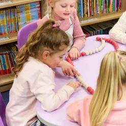 Online 100 Jumbo RE-Wood® Bead String Line Exploring Numbers|Number & Place Value