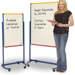 Outlet Junior Mobile Double Sided Whiteboard Whiteboards|Express Delivery Furniture