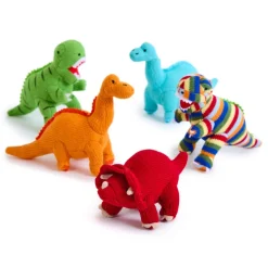 Online Knitted Dinosaur Set 5pcs Figures|Shop The Full Range