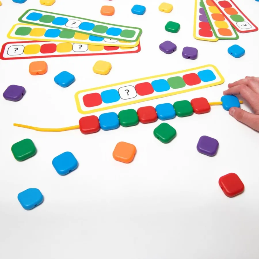 Hot Lacing Colour Sequence Beads Set Games|Patterns, Sequencing & Matching