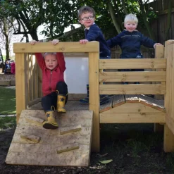 Hot Large Outdoor Wooden Adventure Unit Gross & Fine Motor Skills|Agility, Balance & Coordination
