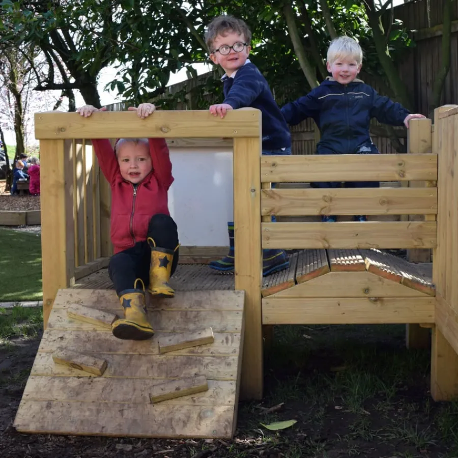 Hot Large Outdoor Wooden Adventure Unit Gross & Fine Motor Skills|Agility, Balance & Coordination