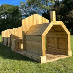 Outlet Large Outdoor Wooden Timber Train Role Play Furniture & Accessories|Climbing Courses