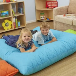 Online Large Quilted Floor Cushion Turquoise W1500 x L1500mm Cushions|Cushions