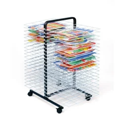 New Large 40 Shelf Mobile Drying Rack A2 Dividers, Display & Easels|Drying Racks