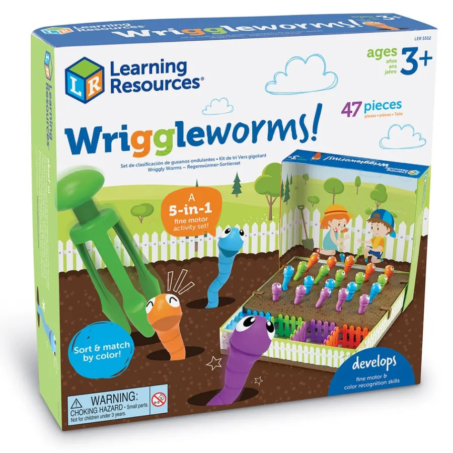 New Learning Resources Wriggleworms! Fine Motor Activity Set Shop The Full Range|Outdoor Physical Development