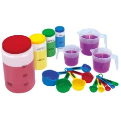 Clearance Liquid Volume Measure Set for Messy Maths 17pcs Space, Shape & Measure